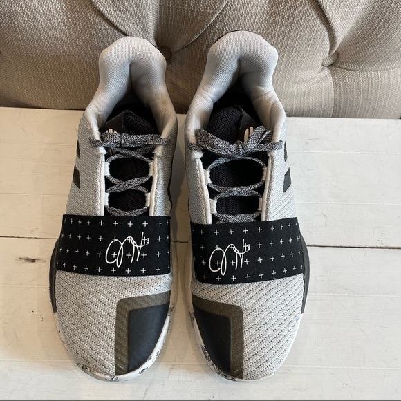 Adidas James Harden Basketball Shoes Gray Black White Mens Size 6.5 - Picture 5 of 16